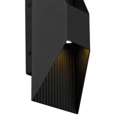 Ribbed 12" Outdoor Wall Sconce