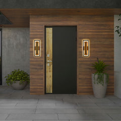 Panels 20-3/8" Outdoor Wall Sconce