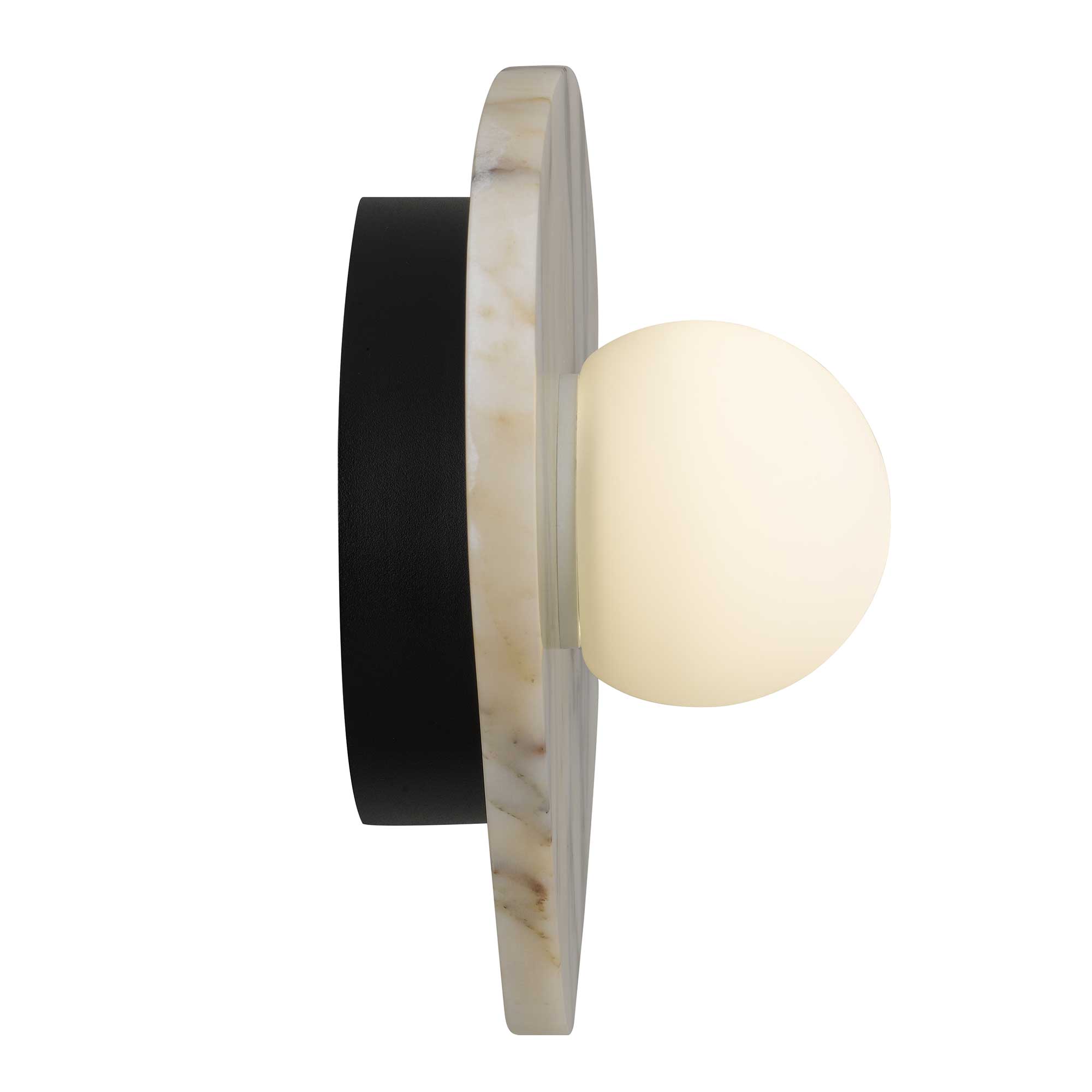 Sand Black - White Marble